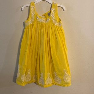 Yellow Tahari summer dress size T4